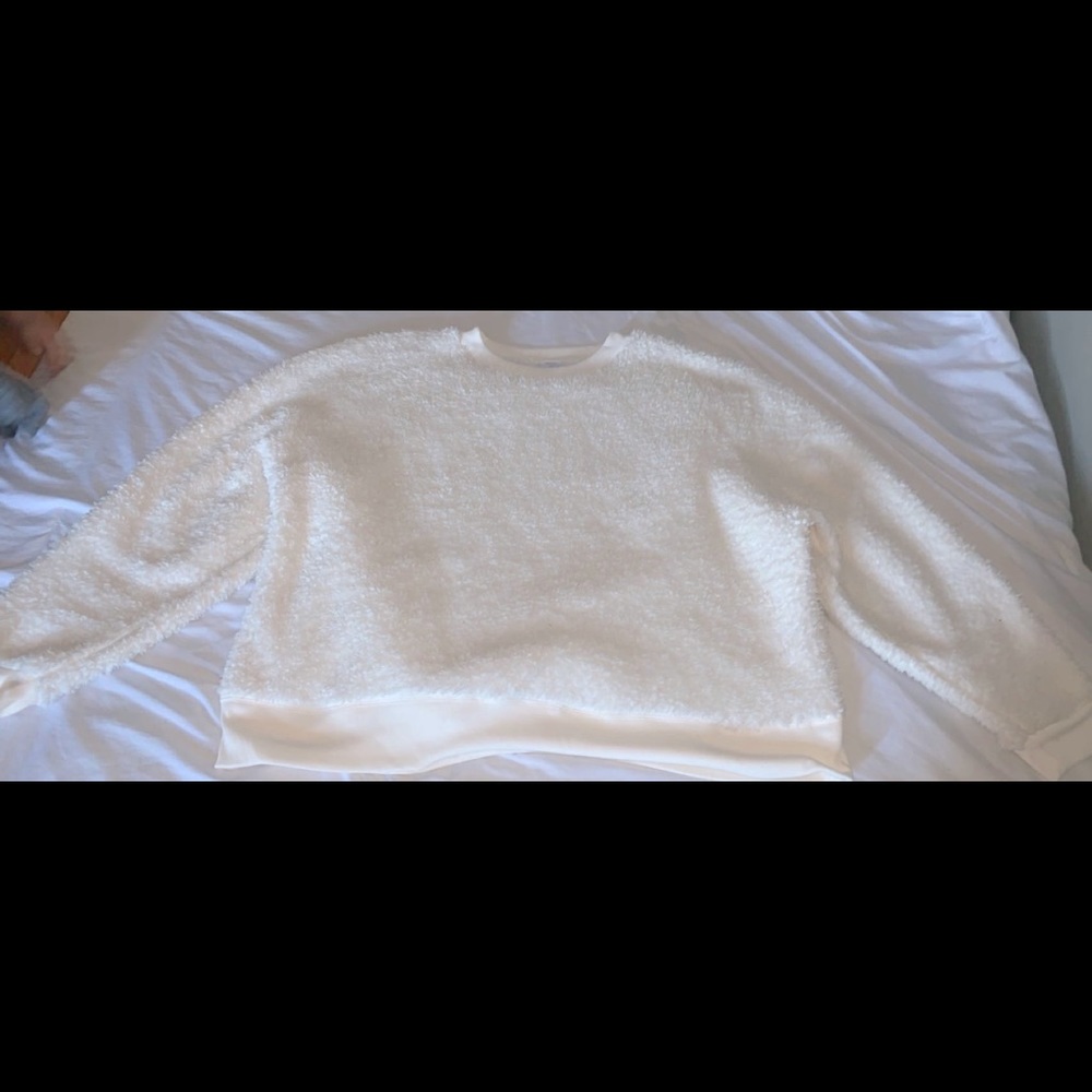 Super cozy faux Sherpa plus size sweater